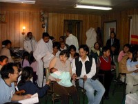 Waiting for the Ceremony of Baptism in Arctic Bay